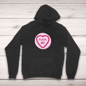 Fuck Me Love Heart Sweet Hoody - Black - 1