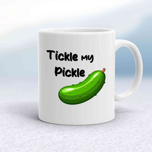 Tickle My Pickle Mug - White - 1