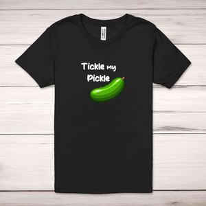 Tickle My Pickle Adult T-Shirt - Black - 1
