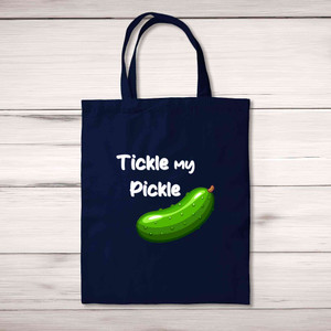 Tickle My Pickle Tote Bag - Navy - 3