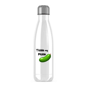 Tickle My Pickle Water Bottle - White - 2