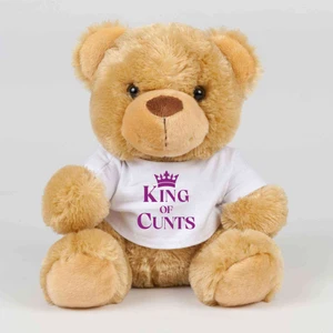 King Of Cunts Swear Bear - Brown - 1