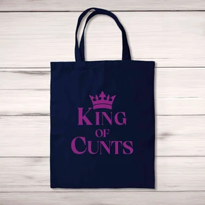 King Of Cunts Tote Bag - Navy - 1