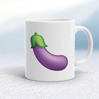 Aubergine Emoji - Rude Mugs - Slightly Disturbed - Image 1 of 12