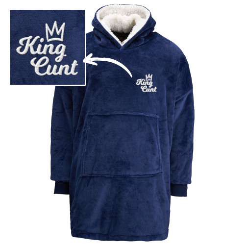 King Cunt - Rude Sherpa Hoodies - Slightly Disturbed - Image 4 of 4 King Cunt - Rude Sherpa Hoodies - Slightly Disturbed - Image 4 of 4