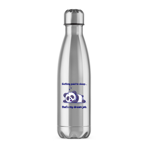 Paid To Sleep - Novelty Water Bottles - Slightly Disturbed - Image 1 of 2