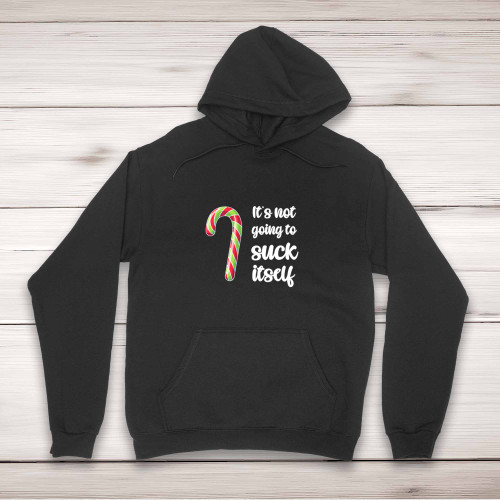 Christmas Not Going To Suck-Lick Itself - Rude Hoodies - Slightly Disturbed - Image 1 of 4 Christmas Not Going To Suck-Lick Itself - Rude Hoodies - Slightly Disturbed - Image 1 of 4