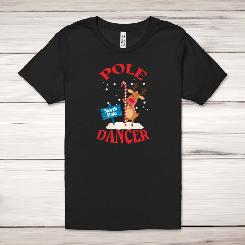 North Pole Dancer - Rude Adult T-Shirts - Slightly Disturbed - Image 1 of 12