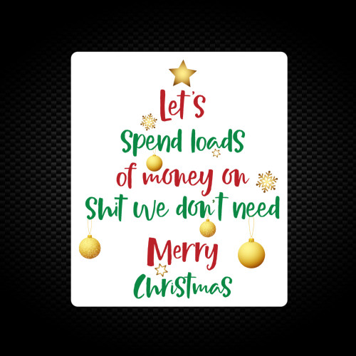 Money On Shit - Rude Vinyl Stickers - Slightly Disturbed - Image 1 of 1