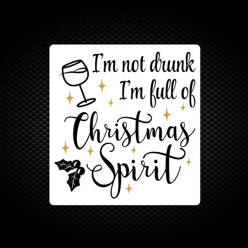 Christmas Spirit - Novelty Vinyl Stickers - Slightly Disturbed - Image 1 of 2