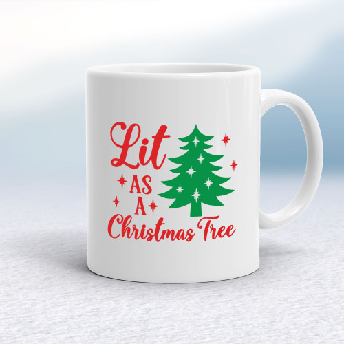 Lit As A Christmas Tree - Novelty Mugs - Slightly Disturbed - Image 1 of 16