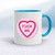Fuck Me Love Heart Sweet Mug - White/Light Blue - 4