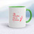 Runs On Batteries Mug - White/Green - 9