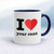 I Love Your Cunt Mug - White/Navy Blue - 3