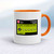 Fanny Hygiene Mug - White/Orange - 14