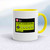 Fanny Hygiene Mug - White/Yellow - 19