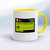 Fanny Hygiene Mug - White/Yellow - 20
