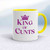 King Of Cunts Mug - White/Yellow - 10