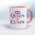 Queen Of Cunts Mug - White/Pink - 6