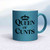 Queen Of Cunts Mug - Blue Glitter/White - 16