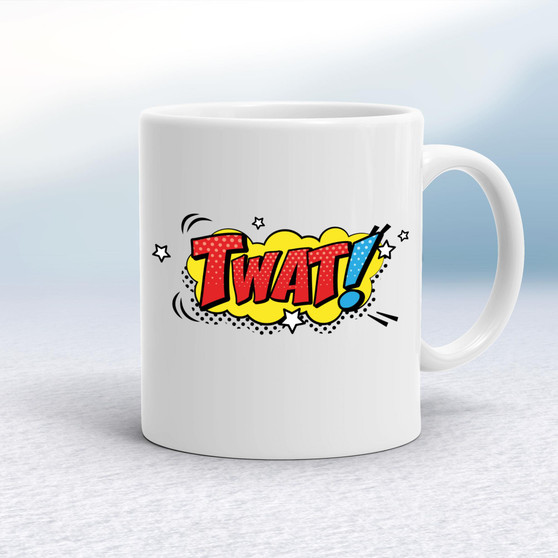 Pop Art Style Twat - Rude Mugs - Slightly Disturbed - Image 1 of 14