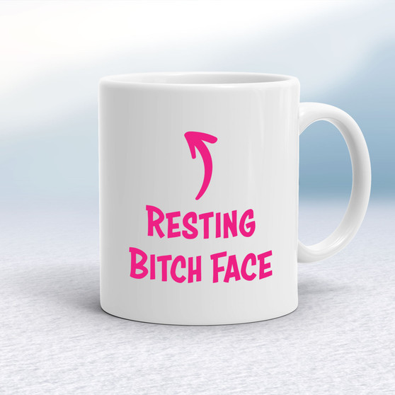 Resting Bitch Face - Rude Mugs - Slightly Disturbed - Image 1 of 16