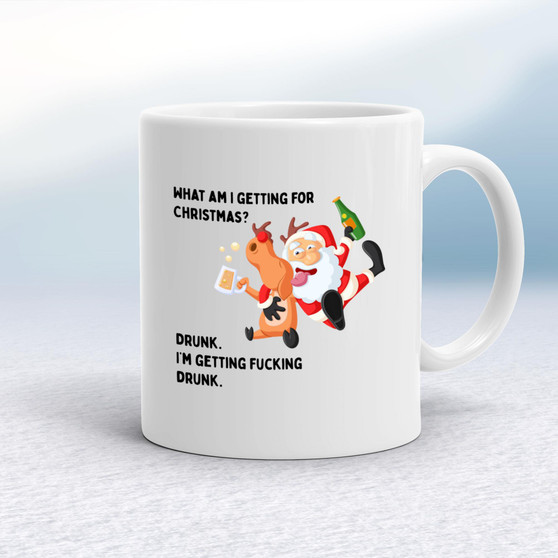 What Am I Getting For Christmas - Rude Mugs - Slightly Disturbed - Image 1 of 14