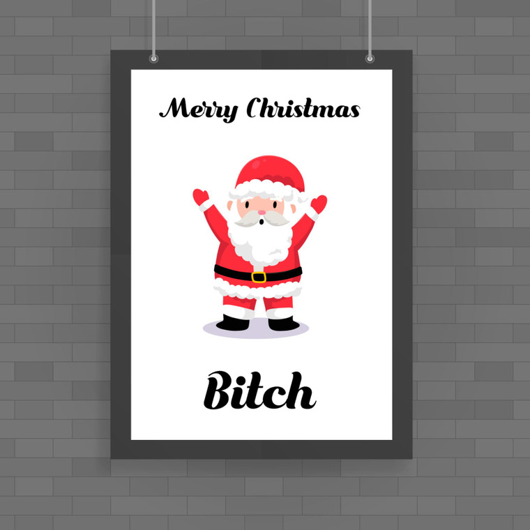 Merry Christmas... Swearing - Rude Posters - Slightly Disturbed - Image 1 of 2