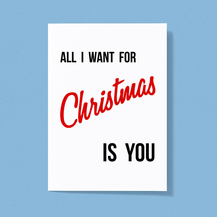 All I Want For Christmas - Rude Greeting Card - Slightly Disturbed - Image 1 of 2
