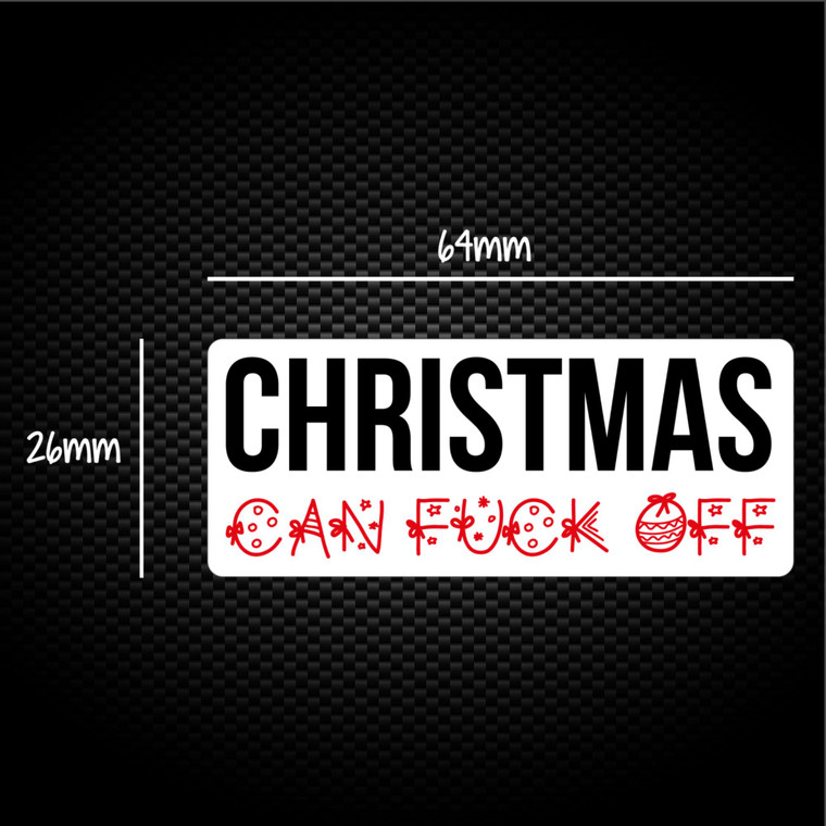 Christmas Can Fuck Off - Rude Sticker Packs - Slightly Disturbed - Image 1 of 1