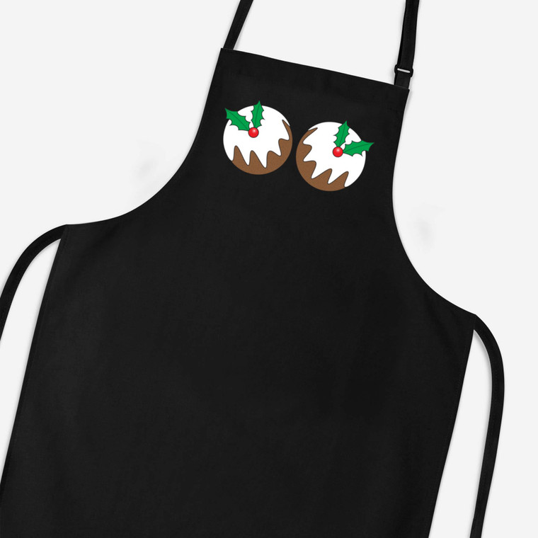 Christmas Pud Boobs - Novelty Aprons - Slightly Disturbed - Image 1 of 3