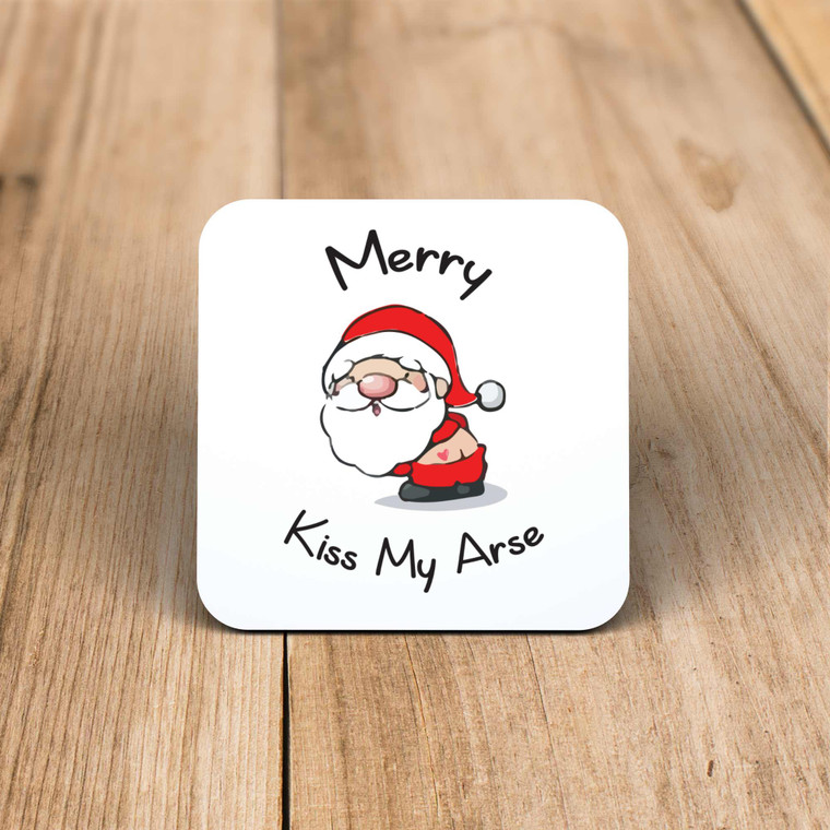 Merry Kiss My Arse - Rude Coaster - Slightly Disturbed - Image 1 of 1