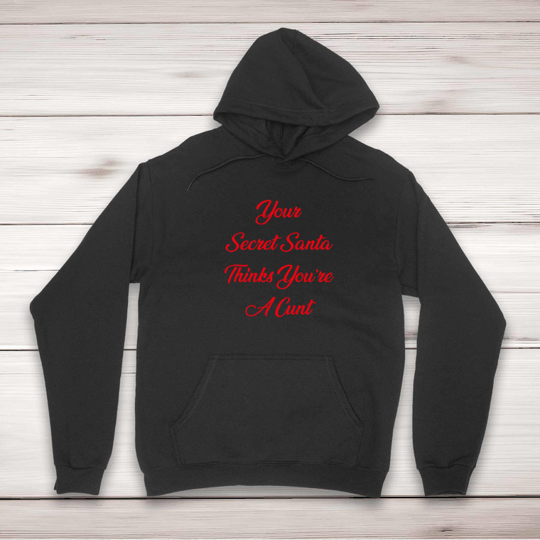 Your Secret Santa - Rude Hoodies - Slightly Disturbed - Image 1 of 2