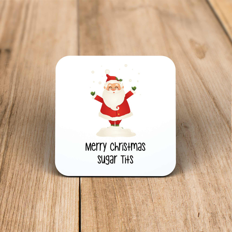 Merry Christmas Sugar Tits - Rude Coaster - Slightly Disturbed - Image 1 of 1