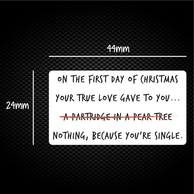 On The First Day of Christmas - Novelty Sticker Packs - Slightly Disturbed - Image 1 of 1