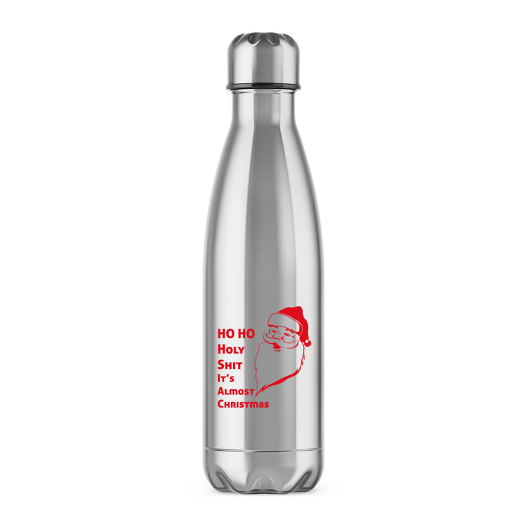 Ho Ho Holy Shit - Rude Water Bottles - Slightly Disturbed - Image 1 of 6