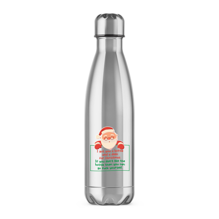 A Dildo for Christmas - Rude Water Bottles - Slightly Disturbed - Image 1 of 2