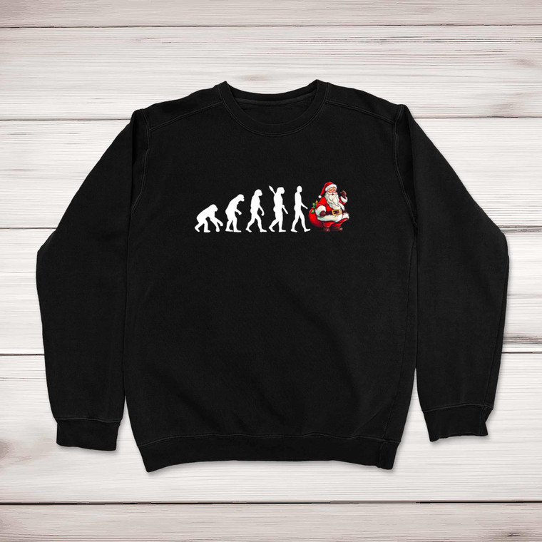 Evolution Of Christmas - Novelty Sweatshirts - Slightly Disturbed - Image 1 of 2
