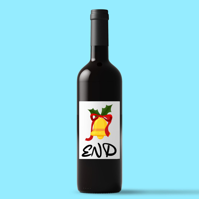 Jingle Bell End - Rude Wine/Beer Labels - Slightly Disturbed - Image 1 of 1