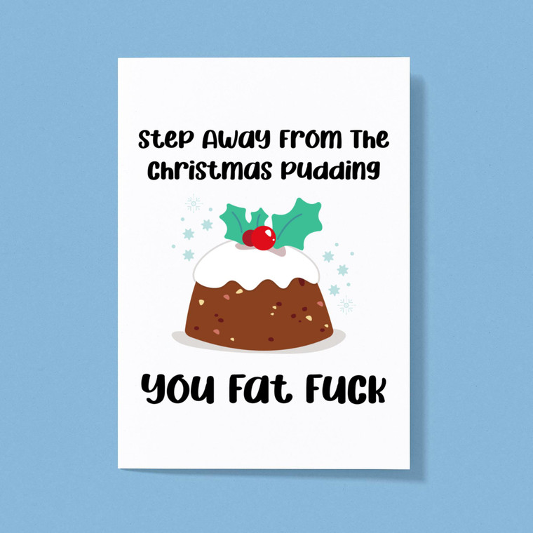 Christmas Pudding - Rude Greeting Cards - Slightly Disturbed - Image 1 of 1