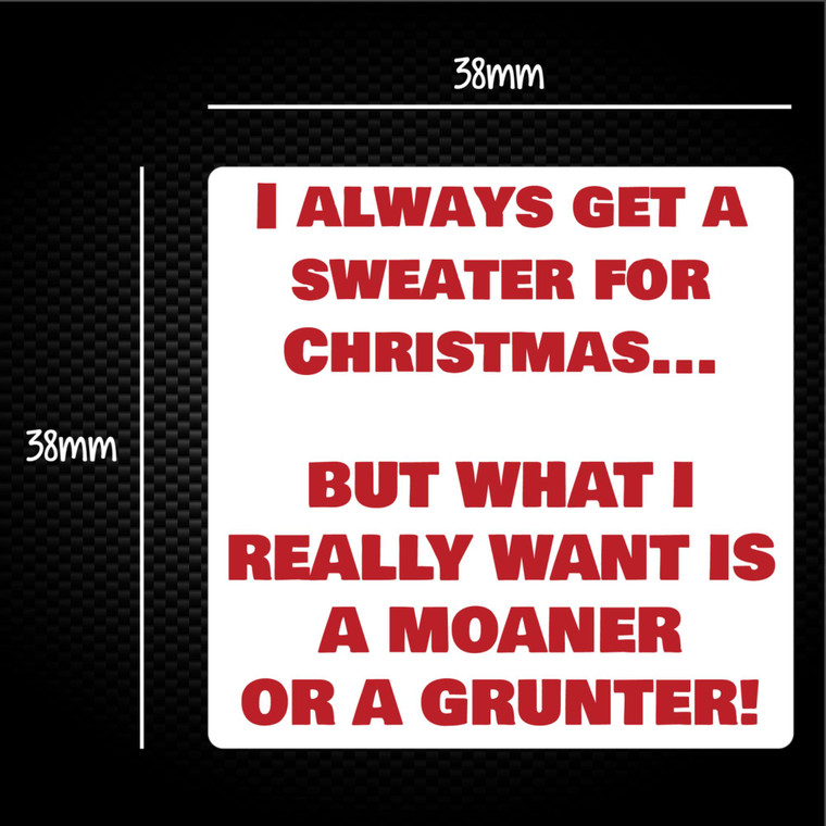Sweater for Christmas - Rude Sticker Packs - Slightly Disturbed - Image 1 of 1