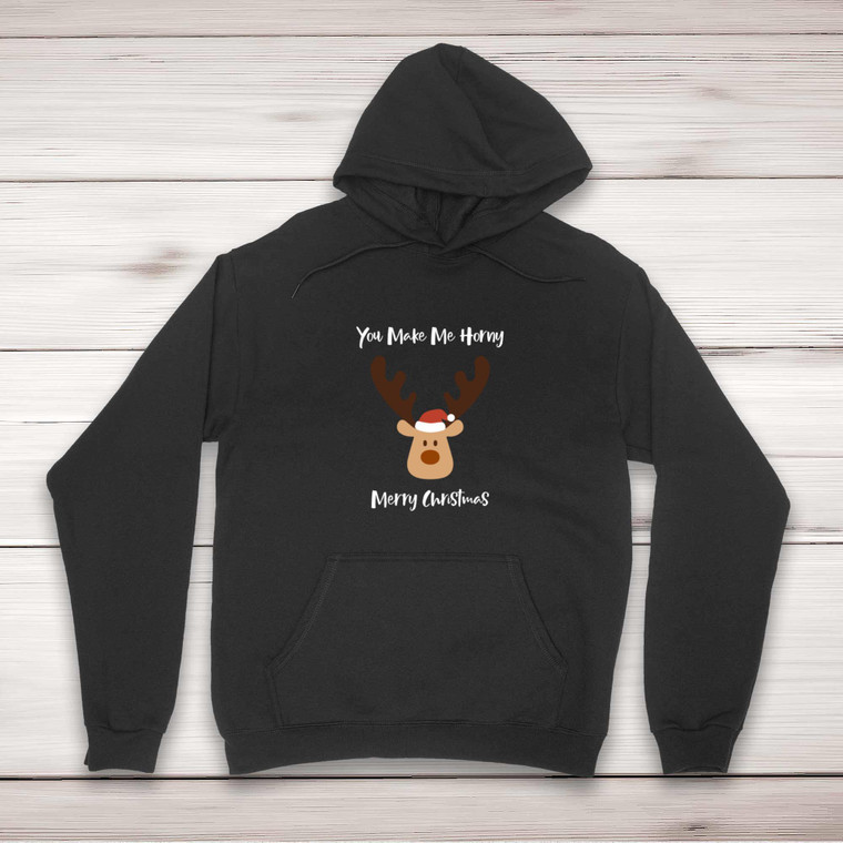 Horny Merry Christmas - Rude Hoodies - Slightly Disturbed - Image 1 of 2