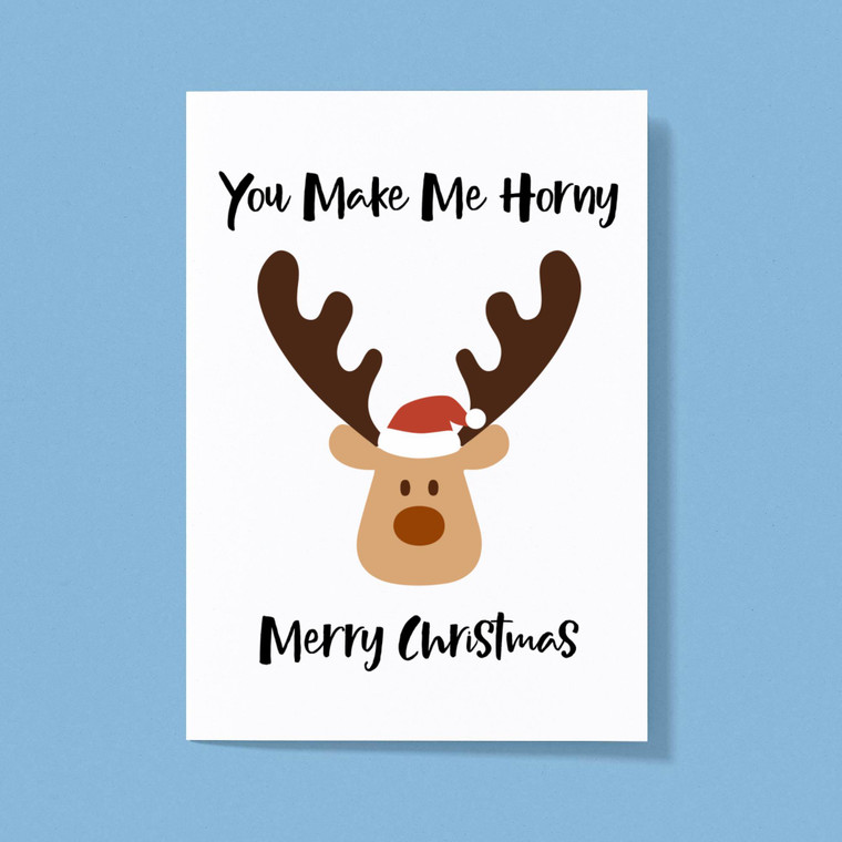 Horny Merry Christmas - Rude Greeting Cards - Slightly Disturbed - Image 1 of 1