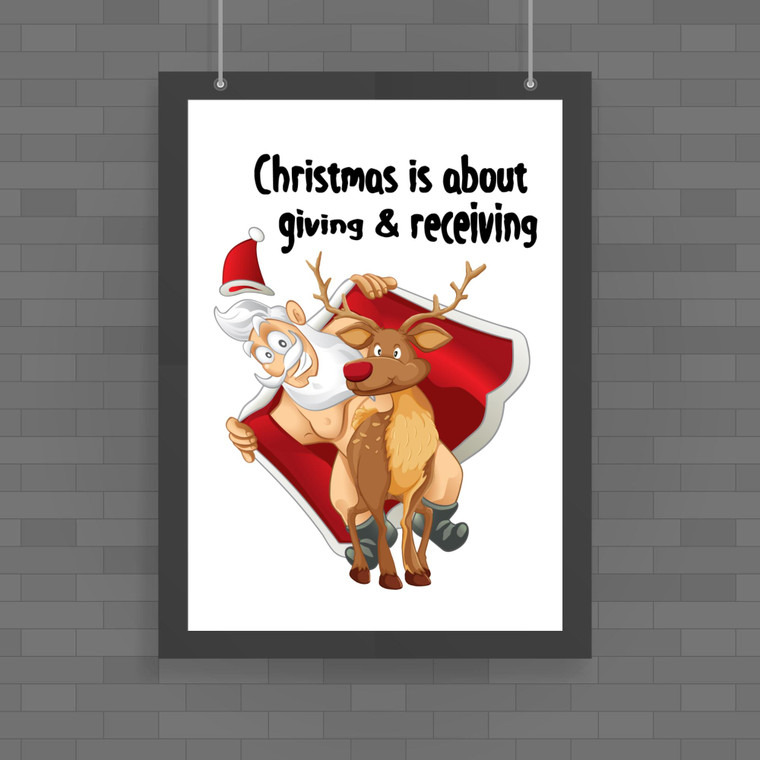 Giving And Receiving - Rude Posters - Slightly Disturbed - Image 1 of 1