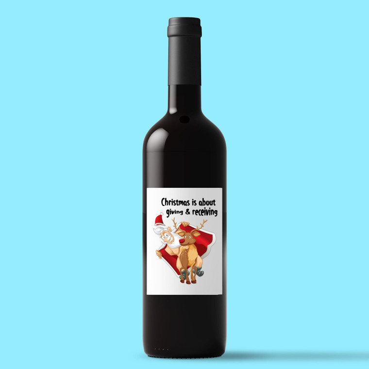 Giving And Receiving - Rude Wine/Beer Labels - Slightly Disturbed - Image 1 of 1