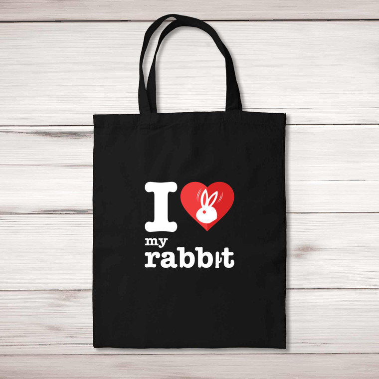 I Love My Rabbit - Rude Tote Bags - Slightly Disturbed