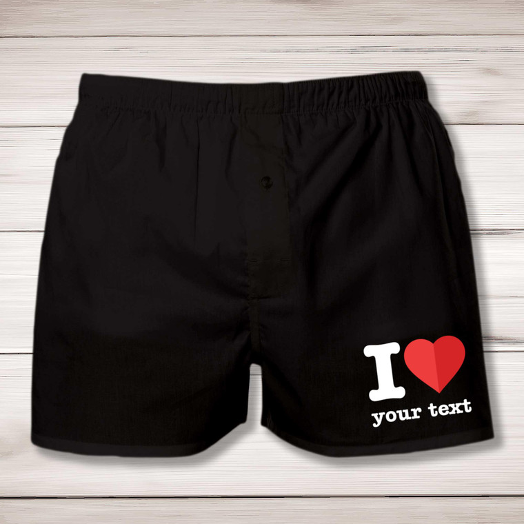 Personalised I Love - Novelty Men's Underwear - Slightly Disturbed - Image 1 of 2