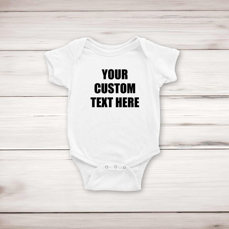 Personalised Text - Novelty Babygrows & Sleepsuits - Slightly Disturbed - Image 1 of 4