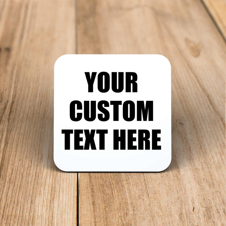 Personalised Text - Novelty Coaster - Slightly Disturbed - Image 1 of 1