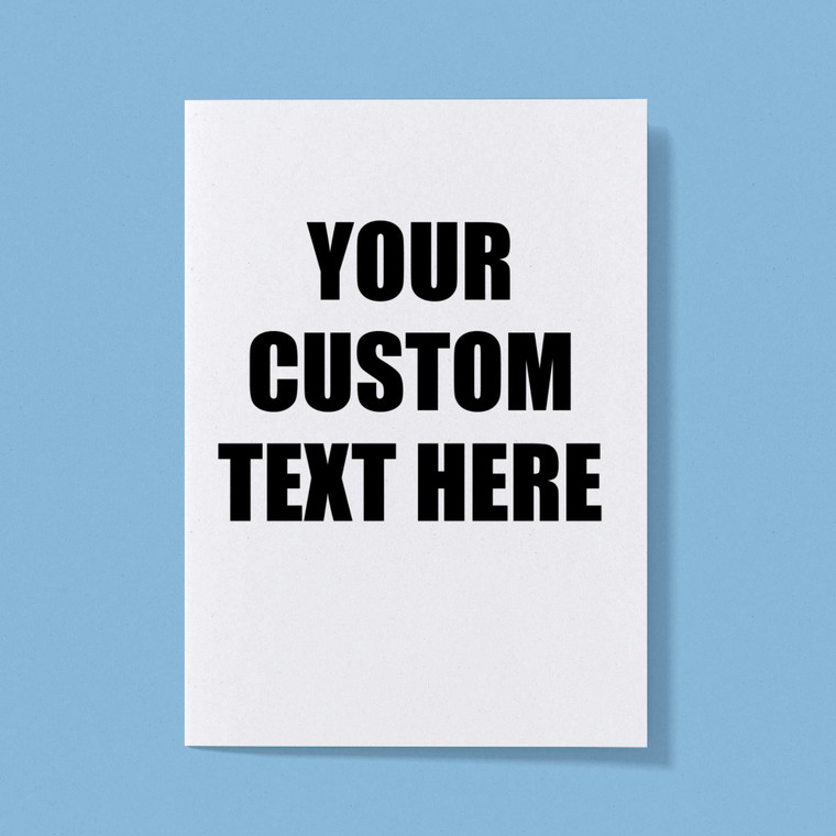 Personalised Text - Novelty Greeting Card - Slightly Disturbed - Image 1 of 1